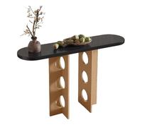 NRNQMTFZ Tavolo Consolle,Tavolo Consolle in Legno,divano rettangolare dietro il divano, lungo e stretto con venature del legno per ingresso, corridoio o soggiorno(B,120cm/47.2in)