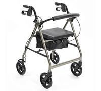 NRS Healthcare a-Series 4-Wheel Rollator, Girello, Argento