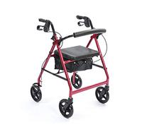 NRS Healthcare a-series 4-wheel rollator, girello - rosso