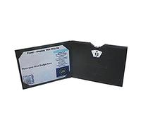 NRS Healthcare Blue Badge Leather Wallet/Disabled Parking Permit Holder with Clock (Eligible for VAT relief in the UK)