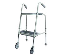 NRS Healthcare P23129 Walking Carrello Duo, Altezza Regolabile, Grigio (Pebble Grey)