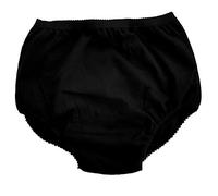 NRS P & S da donna protettiva assorbente impermeabile pantaloni e slip, nero, Large P