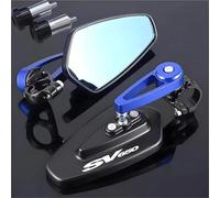 NRTNRFQW Specchietto Manubrio per Suzuki SV650 SV 650 SV650X SV650S Moto Specchietti retrovisori per Moto 2 Pezzi Manubrio End CNC Nero(Blue)