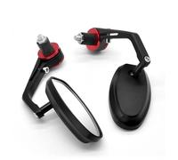 NRTNRFQW Specchietto retrovisore per Moto K1200R R1250GS R1200R R1200RT R1200S S1000R Moto Vista Posteriore in Alluminio Handle Bar End Specchietti Retrovisori Laterali(Red)