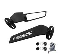 NRTNRFQW Specchietto retrovisore per Moto Specchietto Retrovisore CNC per Moto Tutto L'Anno Ala Fissa K12000S K1200S K 1200 RK 1200 S(002)