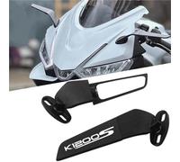 NRTNRFQW Specchietto retrovisore per Moto Specchietto Retrovisore CNC per Moto Tutto L'Anno Ala Fissa K12000S K1200S K 1200 RK 1200 S(010)