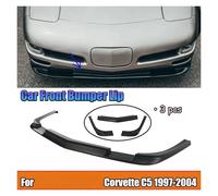 NRUXDYNAcv Compatible for Corvette C5 1997-2004 Car Front Bumper Lip Spoiler Splitter Body Kit Glossy Black Carbon Fiber Style ABS Plastic(Carbon Fiber Style)