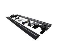NRUXDYNAcv Pedane laterali elettriche estraibili compatibili con Jeep Compass 2011-2016, barre laterali in alluminio, nere, automatiche Powersteps
