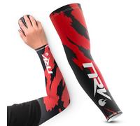 NRV Polsino di compressione Gaming Esport (Edition Camo) - Ottimizza il tuo gioco di eSport con stile mimetico - Progettato da professionisti - durevole, traspirante e senza attrito, nero / rosso, M