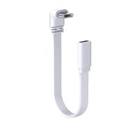 NRVTRE Cavo tipo C per ricarica e 480 Mbps, Standing curved mal 20CM | Profilo bianco, esterno in silicone TPE, connettori nichelati, ricarica e trasferimento file tramite lo