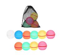 NRVTRE Confezione da 8 Sfere in Silicone Che attirano l ' Acqua per la, C | Sfere d ' acqua con magnete debole con connessione Soft Splash Pool Beach per divertimento all ' aperto, galleggiante