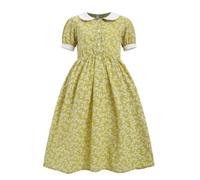 NRVTRE Gioca a Prairie Outfit per i giovani | Set cappelli e grembiuli con colletto bianco, abbigliamento per costumi cosplay a tema