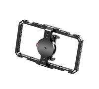 NRVTRE Staffa per gabbia per fotocamera del telefono per dispositivi da | Supporto per riprese magnetiche, slot espansione laterali, supporto per creatore in lega alluminio