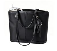 NRVTRE Valigetta per computer con ampio fondo rinforzato e spallacci regolabili per ufficio, viaggio, elegante borsa per laptop