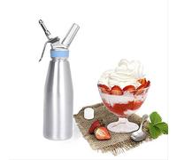 NRYBH Sifone da Cucina Panna Dispenser per Panna Montata Crema Schiumogena 1000ml Macchina per Panna Montata Portatile con 3 Punte in Acciaio Inossidabile