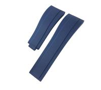 NRYCR Cinturino in gomma per orologio Rolex Submariner OYSTERFLEX Daytona GMT Yacht Master da 20 mm e 21 mm con fibbia in acciaio inox, 20mm, Agata