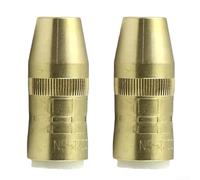 NS-1200B - Set di 2 ugelli per gas Bernard per saldatura MIG, materiale in rame con centraggio preciso