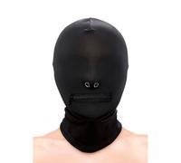 Ns novelties - fetish & fashion cappuccio bocca chiusa con cerniera nylon nero