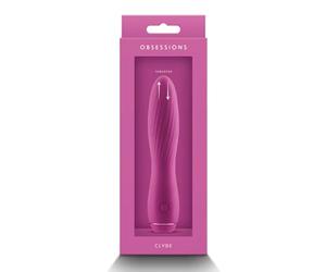 NS Novelties Obsessions Clyde Vibratore classico Dark Pink 17,2 cm