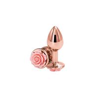 NS Novelties Rear Assets Rose Buttplug Small Pink