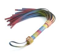 NS Novelties Spectra Bondage Flogger Arcobaleno Fruste e frustini e fustigatori per giochi erotici Multicolor 49,8 cm