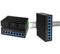 LogiLink NS201P - Switch Fast Ethernet industriale, 8 porte 10/100 Mbps, con PoE (Power over Ethernet)