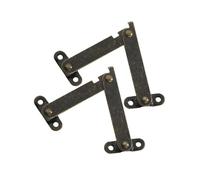 Nsaroche 2 Pezzi Cerniera di Supporto con Coperchio Cerniera Pieghevole per Porta Armadio Supporto per Sollevamento Coperchio Cassapanca Accessorio per Mobili, 114x31 mm