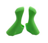 Nsaroche 2 Pezzi Coprileve Freno E Cambio per Bicicletta, Protezione Antiscivolo in Silicone, Adatti per Ciclisti su Strada E Sportivi, Verde