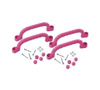 Nsaroche 4 Pezzi Maniglie per Struttura di Arrampicata Set Da Gioco Esterno Altalena Impugnature Accessori Parco Giochi per Bambini Materiale PP Liscio Antisci, Rosa, Taglia unica bambino