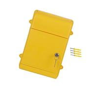 Nsaroche Cassetta Postale Da Parete Grande Capacità Apertura Ampia Resistente All'usura Impermeabile con Serratura Adatta a Comunità Uffici Esterni, giallo