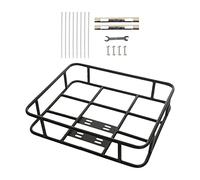 Nsaroche Cestino Bicicletta Cestino Anteriore Posteriore Rimovibile Ferro Robusto Porta Libri Porta Cani Portaoggetti Adatto Ad Adulti Bambini Trasporto, 48cmx38cm