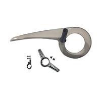 Nsaroche Protezione Catena per 32T 38T Componenti Portatili Accessori per Bicicletta da Esterno Protezione Corona, Clear Black Tail Fix