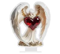 Nsaroche Scultura di Angelo in Acrilico, 2D, Cartello Piatto, Souvenir per Mensola, Camera degli Ospiti, Casa