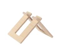Nsaroche Supporto per Bici Senza Pedali Bambini Stand Porta Bici da Equilibrio Bambini Base Triangolare Resistente Portabici da Legno Utilizzabile in Casa Gara, Colore del Legno