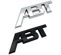 NsbsXs 2 Pezzi, Adesivi per Auto con Logo ABT, per Auto Universal Car Styling Trunk Emblem Sticker Metal