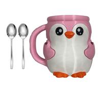 Nscdd Portabicchieri isolato con vassoio per snack a sorpresa a forma di pinguini, organizer per dessert per amanti del gelato, antigelo, porta pinta