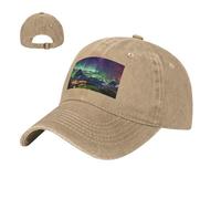 NSDdefAWCGT Berretto da baseball da golf cappello da papà Bella Aurora regolabile in cotone cappelli per uomo donna berretto non costruito, Naturale, 57