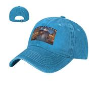 NSDdefAWCGT Berretto da baseball da golf, cappello da papà, bellissimo cappello Venezia di notte, regolabile, in cotone, per uomo e donna, non costruito, Blu, 57