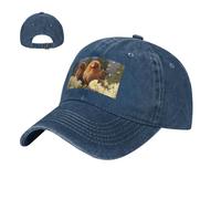 NSDdefAWCGT Berretto da baseball da golf, cappello da papà, pulcino in fiori, regolabile, in cotone, per uomo e donna, non costruito, blu navy, 57