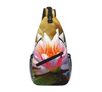 NSDdefAWCGT Borsa a tracolla per donne e uomini, borsa a tracolla, per escursioni, viaggi all'aperto, Bella Ninfea Sunshine, Taglia unica