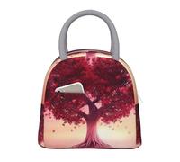 NSDdefAWCGT Borsa termica per il pranzo per donne e uomini, portatile, a prova di perdite, con bellissimo albero dell'amore a forma di cuore, per picnic
