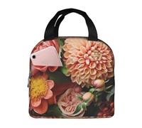 NSDdefAWCGT Borsa termica per il pranzo per donne e uomini, riutilizzabile, piccola scatola per il pranzo botanica floreale portatile per lavoro picnic
