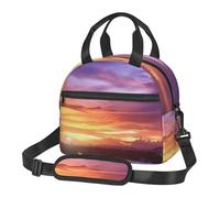 NSDdefAWCGT Borsa termica per il pranzo per donne e uomini, riutilizzabile, piccola scatola per il pranzo, bel tramonto in Thailandia, portatile, per lavoro, picnic