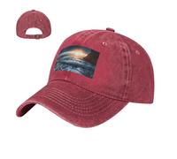 NSDdefAWCGT Cappello da baseball Golf Dad Hat A Corner of The Sea Cappelli in cotone regolabile per uomo donna berretto non costruito, Rosso, 57