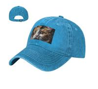 NSDdefAWCGT Cappello da baseball Golf Dad Hat Cats Have Big Eyes Regolabile Cotone Cappelli per Uomo Donna Cappello non costruito, Blu, 57