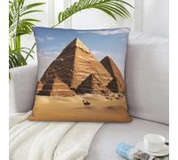 NSDdefAWCGT Federa per cuscino quadrata, 50,8 x 50,8 cm, motivo: piramide dell'antico Egitto, federa per cuscino quadrata, morbida e lussuosa, decorazione per divano letto, decorazione per la casa