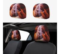NSDdefAWCGT Set di 2 coprisedili per auto, protezione per poggiatesta, motivo Antelope Canyon, decorazione per auto, accessori funzionali per poggiatesta auto, camion, auto