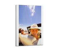 nshdahns Poster artistico da parete con immagine di Johnny Depp2, temere e delirio a Las Vegas, decorazione artistica da parete vintage, per camera da letto, 30 x 45 cm, con cornice