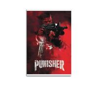 nshdahns Poster artistico da parete con motivo The Punisher, decorazione artistica vintage, per camera da letto, 30 x 45 cm, senza cornice