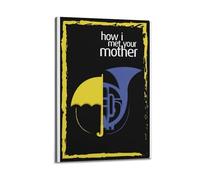 nshdahns Poster artistico da parete con scritta "How I Met Your Mother", decorazione artistica vintage per camera da letto, 20 x 30 cm, con cornice